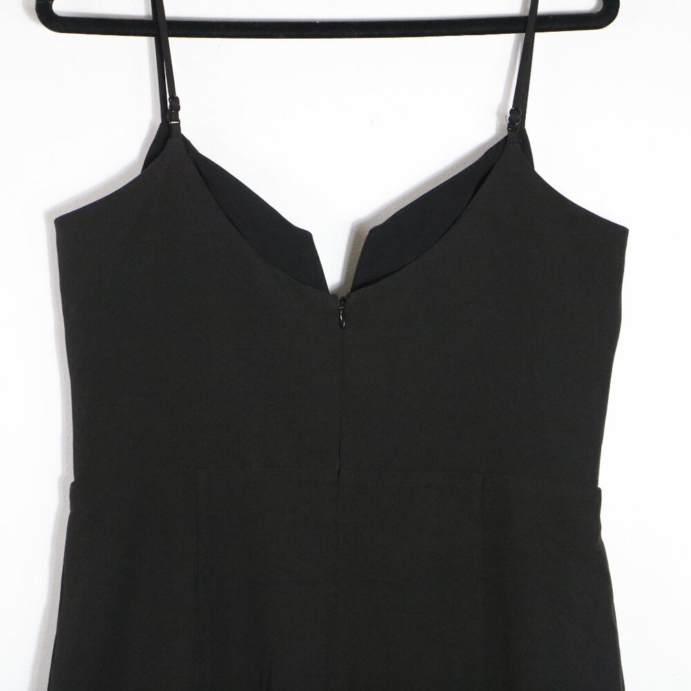 Bardot Kristen Peplum Dress 10 Large Black Cocktail Party Bodycon Sleek Ruffle - Picture 2 of 6